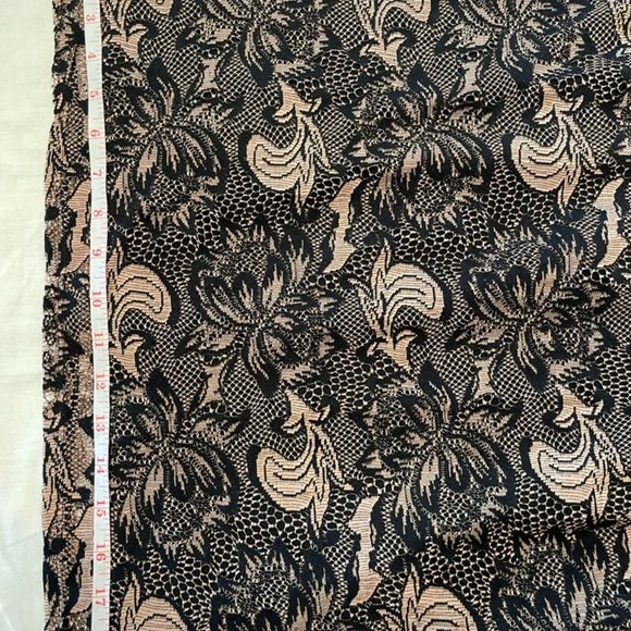 Vanilia Women's Paisley Dress Crew Neck Short Sleeve Black Brown Size 10 - Picture 10 of 11